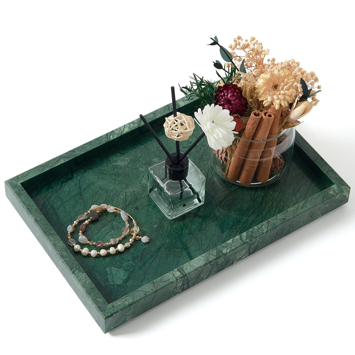 Marble Bathroom Tray,Pure Natural Vanity Tray