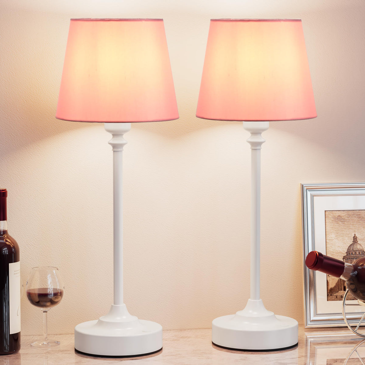 Kakanuo Gold Cordless Table Lamp with Rechargeable Battery, 1 Pack