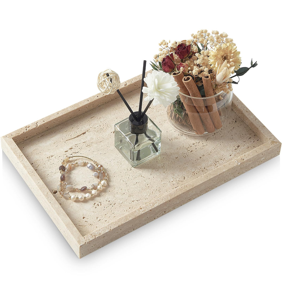 Marble Bathroom Tray,Pure Natural Vanity Tray