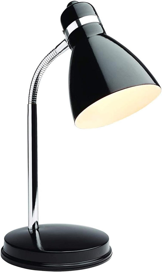 Newhouse Lighting NHDK-OX-BK Oxford Classic Desk Lamp with LED Bulb Included, Black